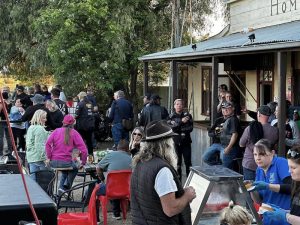 Some of the crowd for the 2023 Annual Poker Run Homebush Hotel