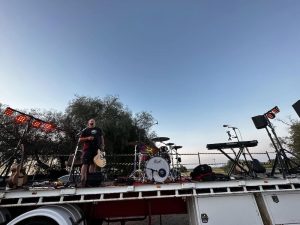 Surveying the Crowd for the Pud Forster Memorial | 2023 Poker Run | Homebush Hotel Balranald